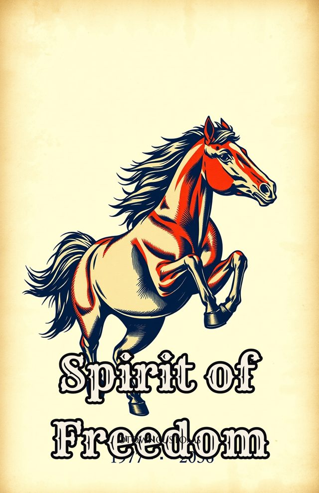 Wild Mustang Running