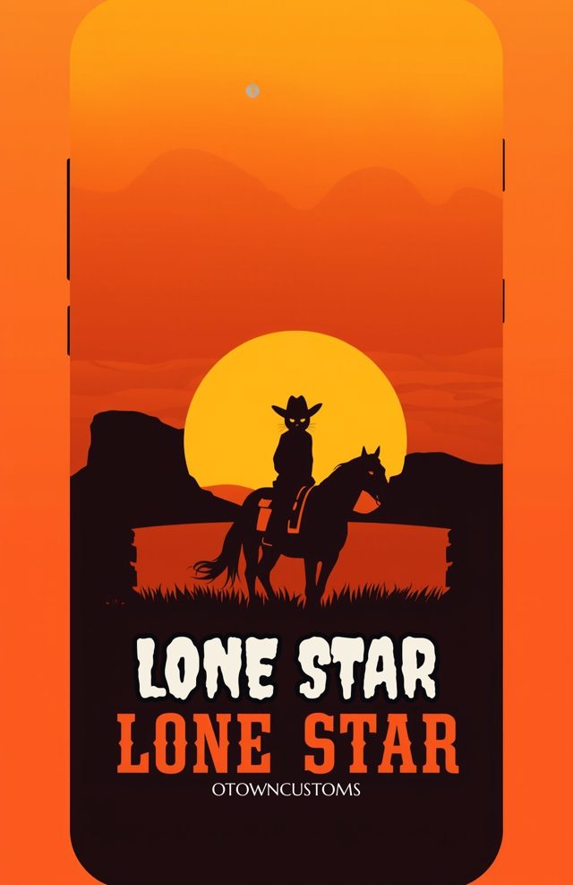 Cat Cowboy Sunset