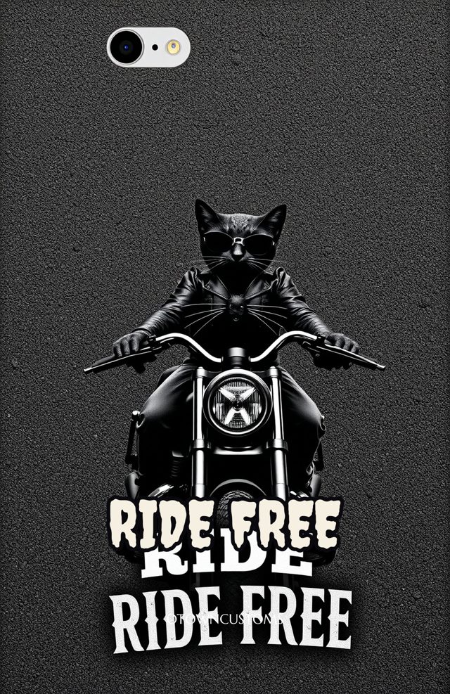 Cat Biker Road
