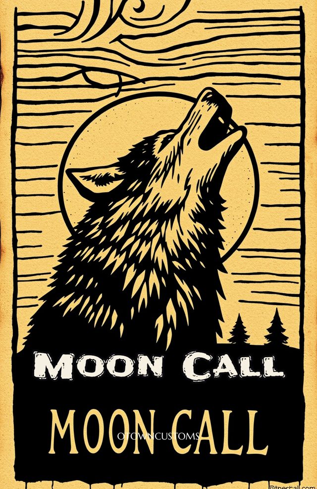 Linocut Werewolf