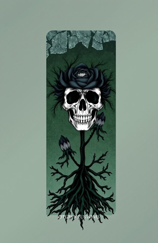 Skull with Black Hellebore Crown