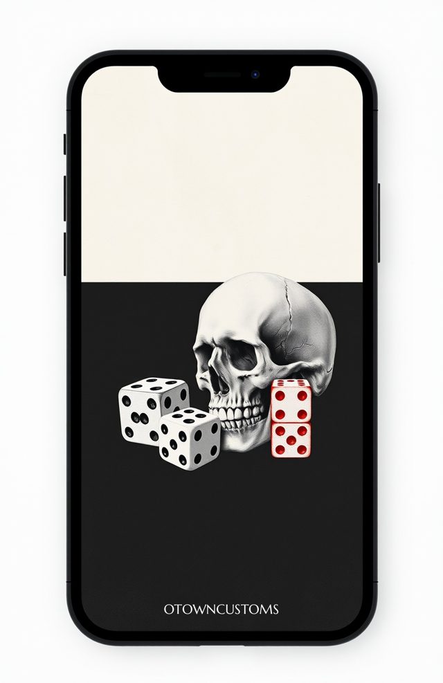 Skull with Dice