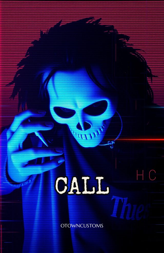 Haunted Neon Phone