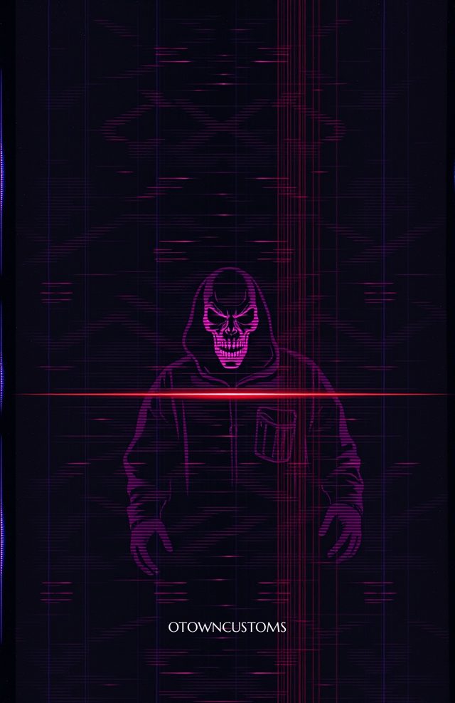 Neon Glitch Monster