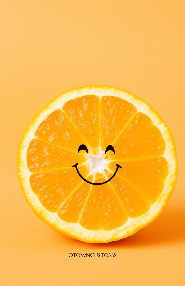 Orange Slice Smiling