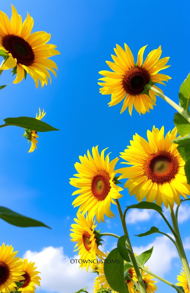 Sunflower Field Blue Sky