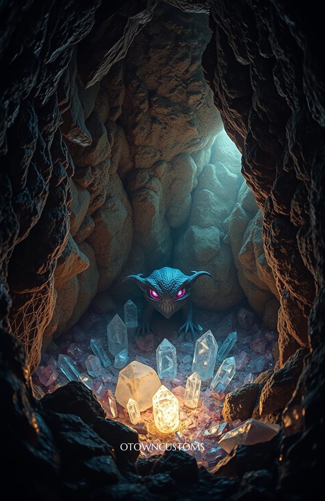 Phone Case: Crystal Cavern Creature