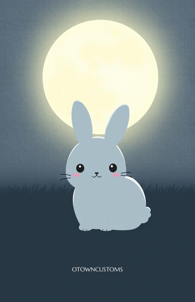 Cute Spooky Phone Case: Shadowy Rabbit