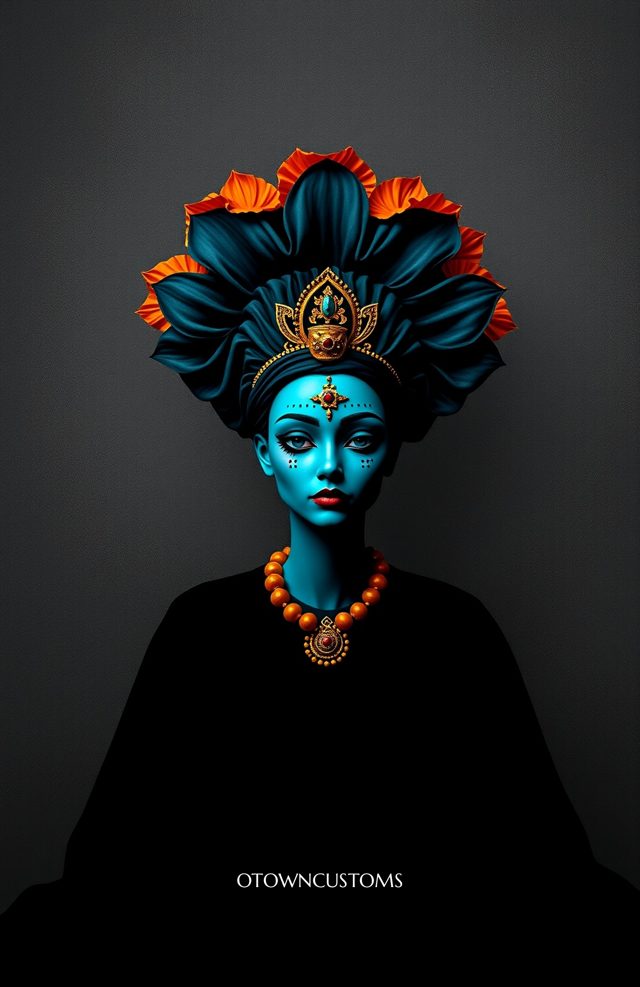 Phone Case: Teal Catrina