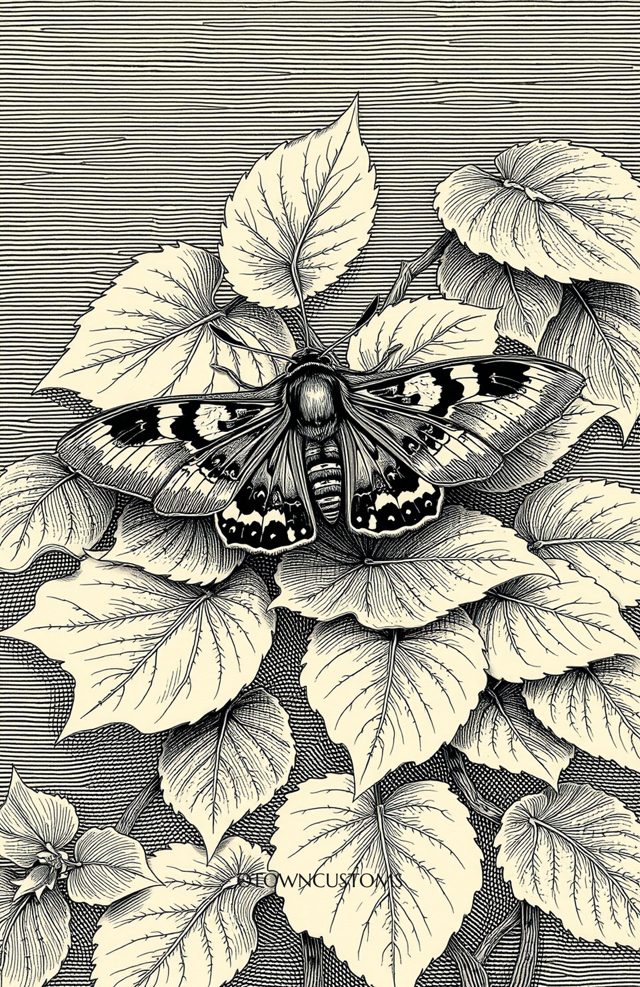 Moth on Poison Ivy