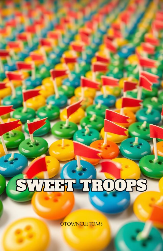 Retro Candy Pop Phone Case: Candy Buttons Parade