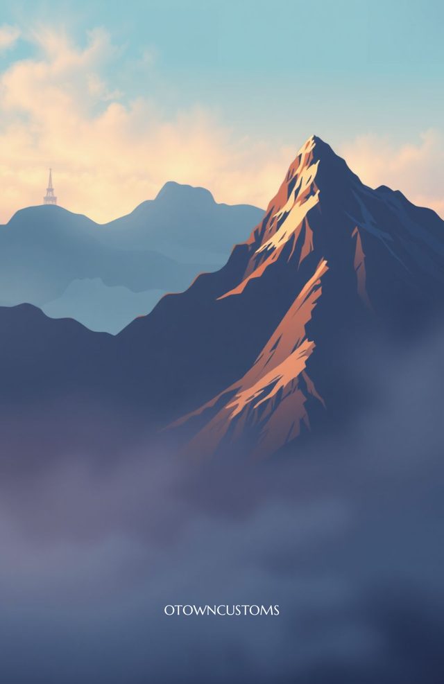 Stylized Mountain Vista Phone Case Street Geometry Geometric For iPhone