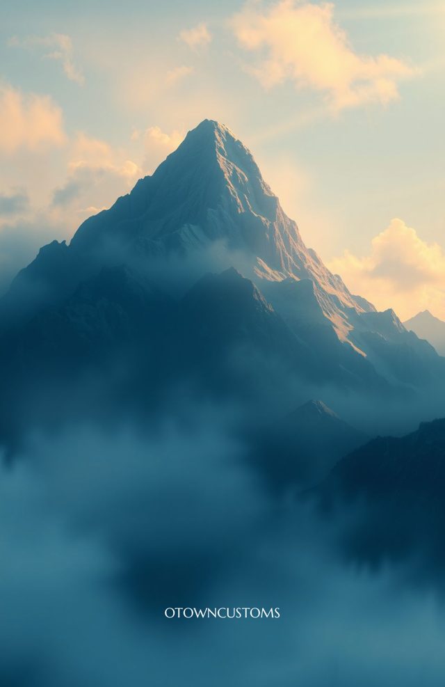 Street Geometry Atmospheric Mountains Original