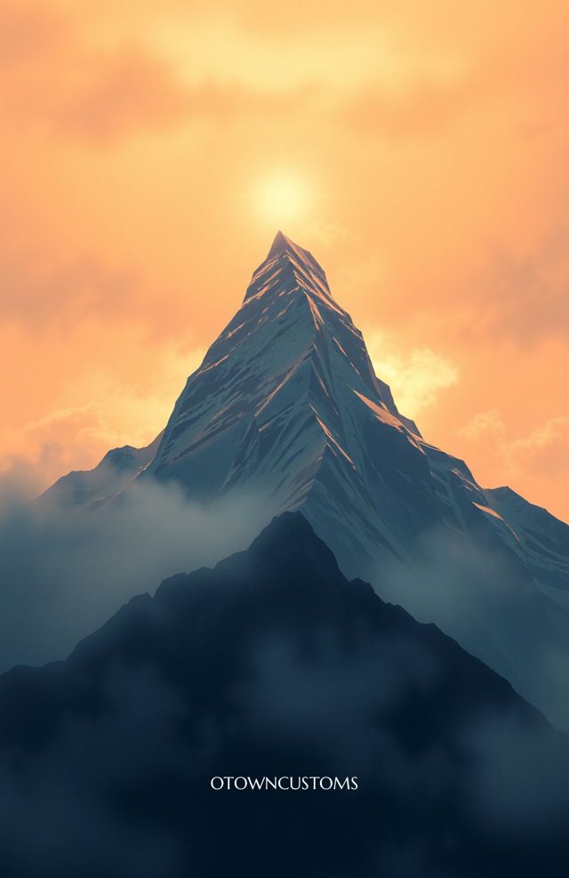 Dramatic Mountain Vista Geometric