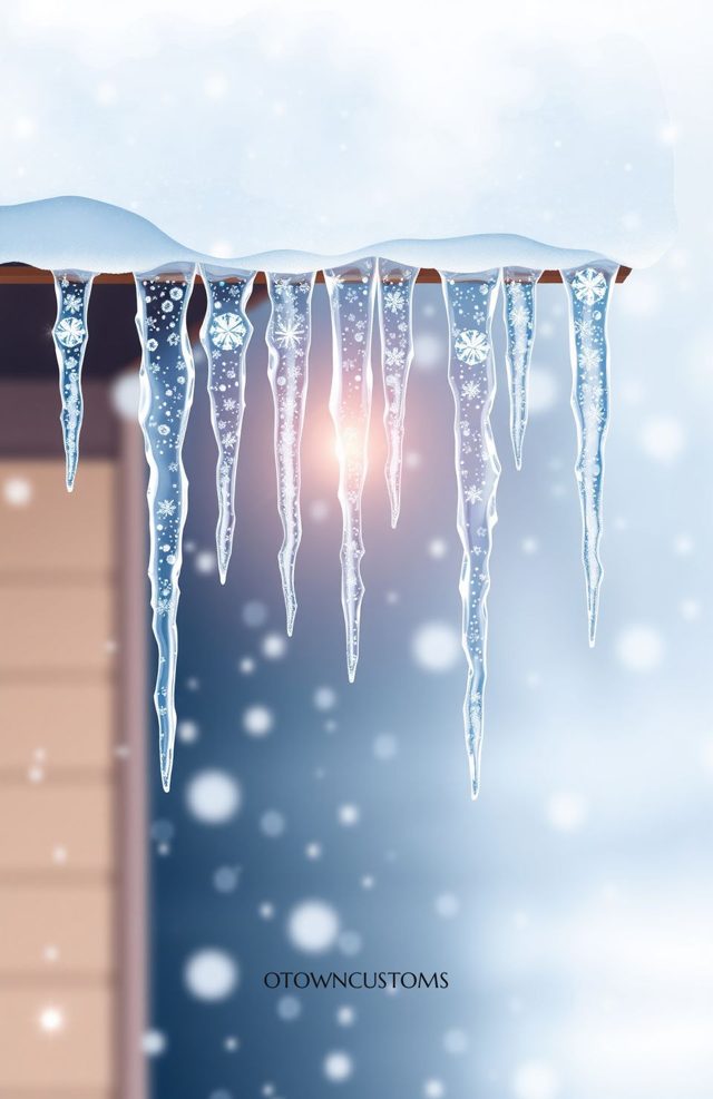 Icicle Formation Winter's Icy Beauty