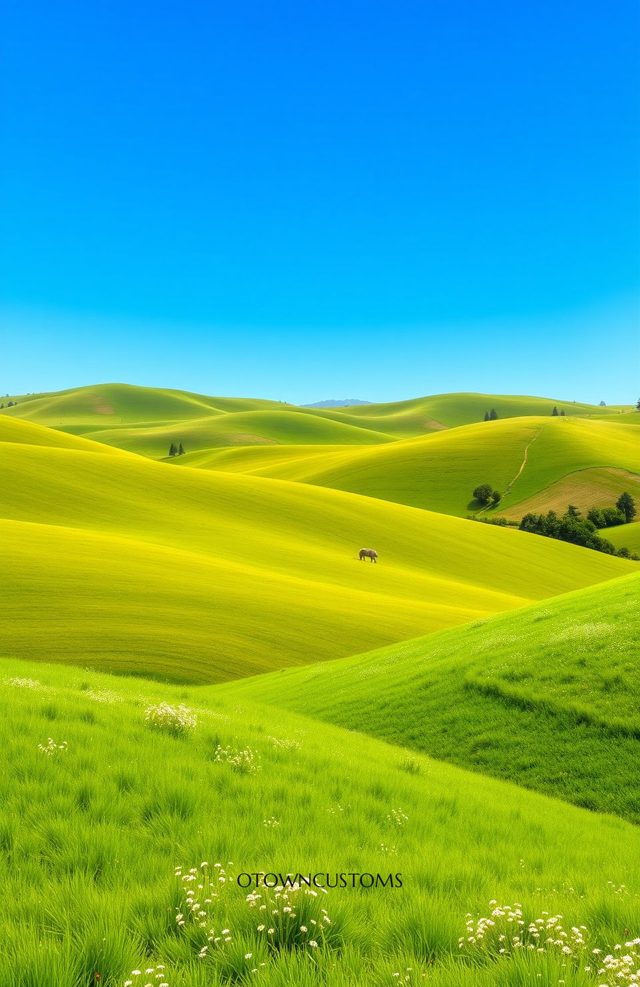 Rolling Green Hills Countryside