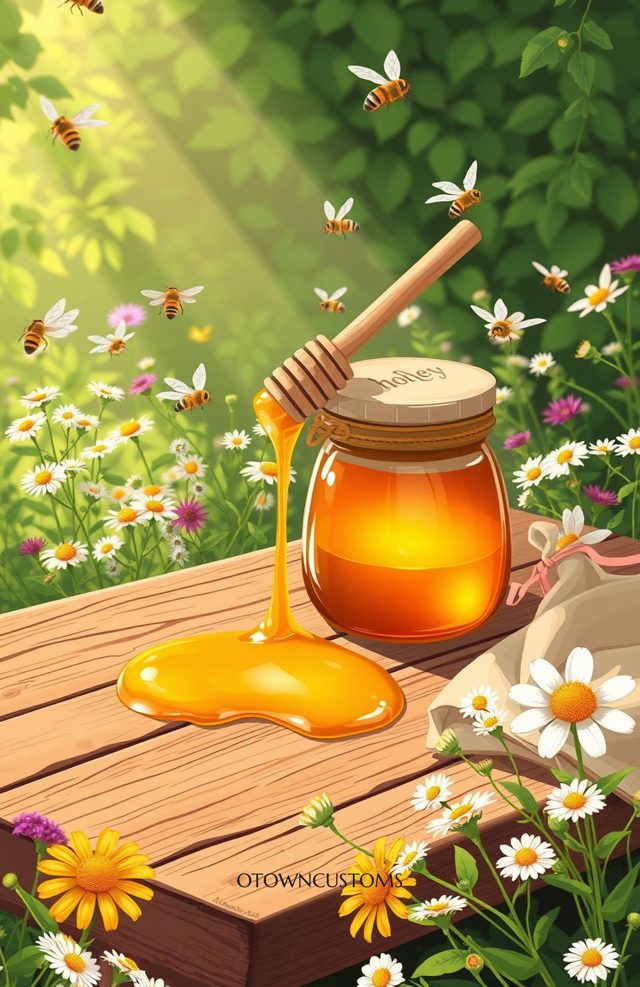 Whimsical Honey Bee Cottagecore Garden
