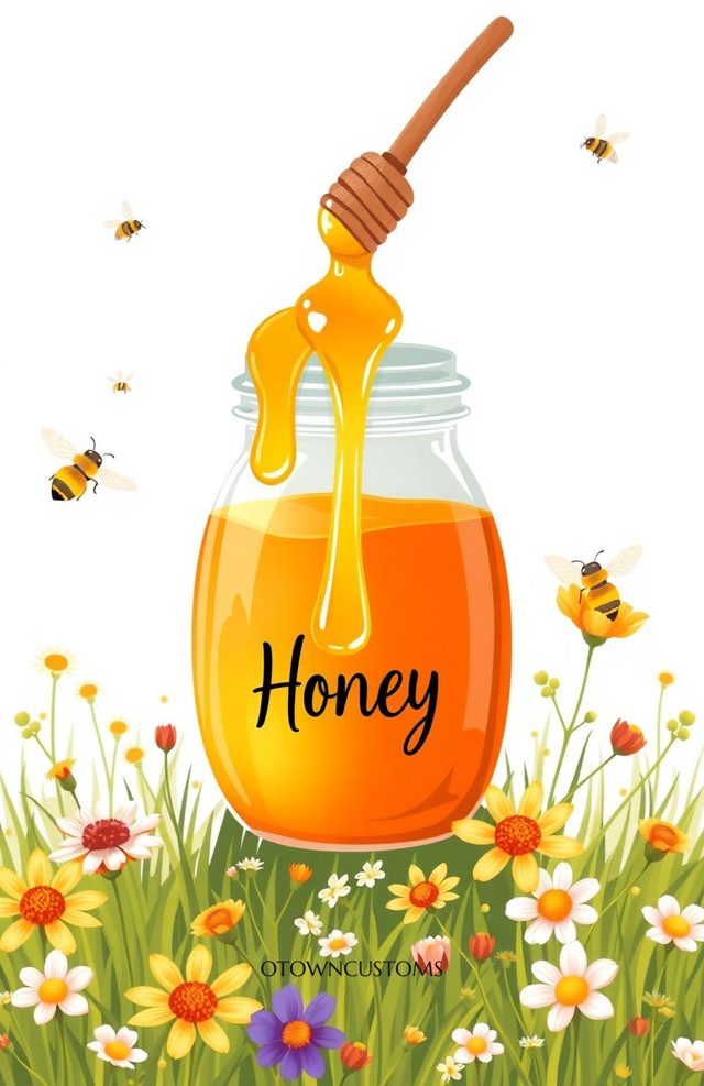 Honey Bees Floral Sweet Nature