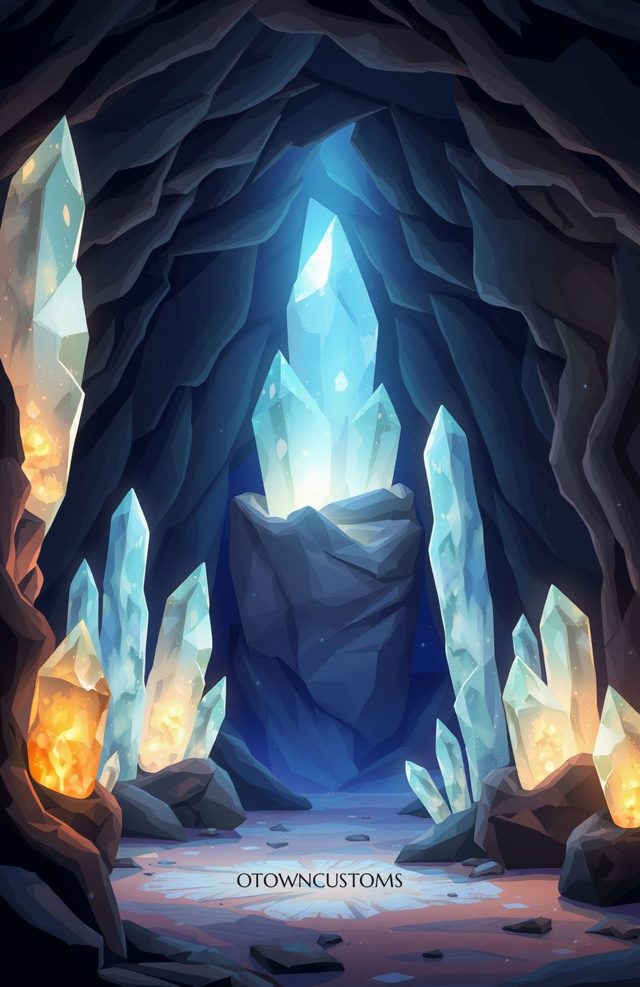 Crystal Cave Illuminated Gemstone Fantasy