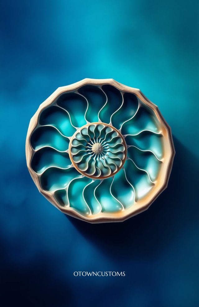 Nautilus Shell Abstract Oceanic Inspiration