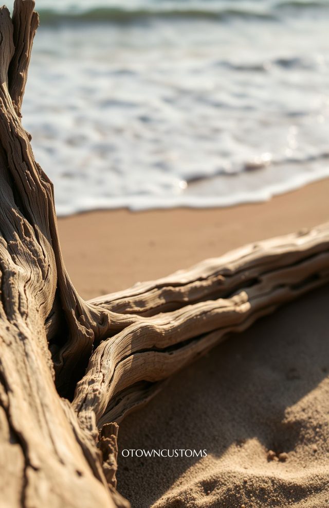 Driftwood Texture Rustic Beach Coastal