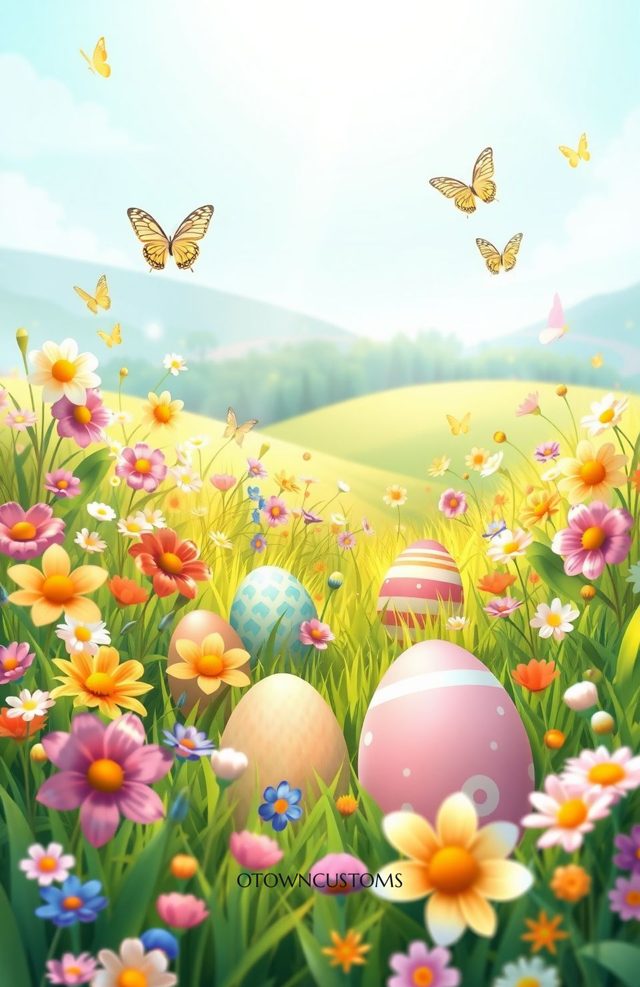 Easter Meadow Springtime Joy Holiday