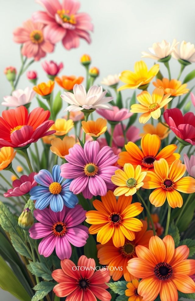 Mother's Day Bloom Vibrant Floral Art