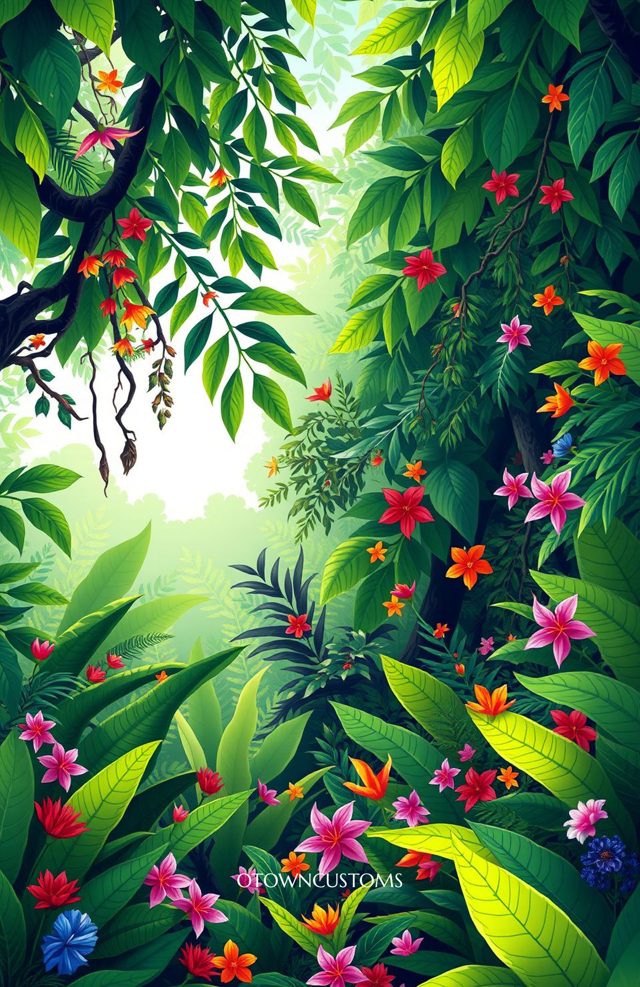 Lush Jungle Rainforest Canopy