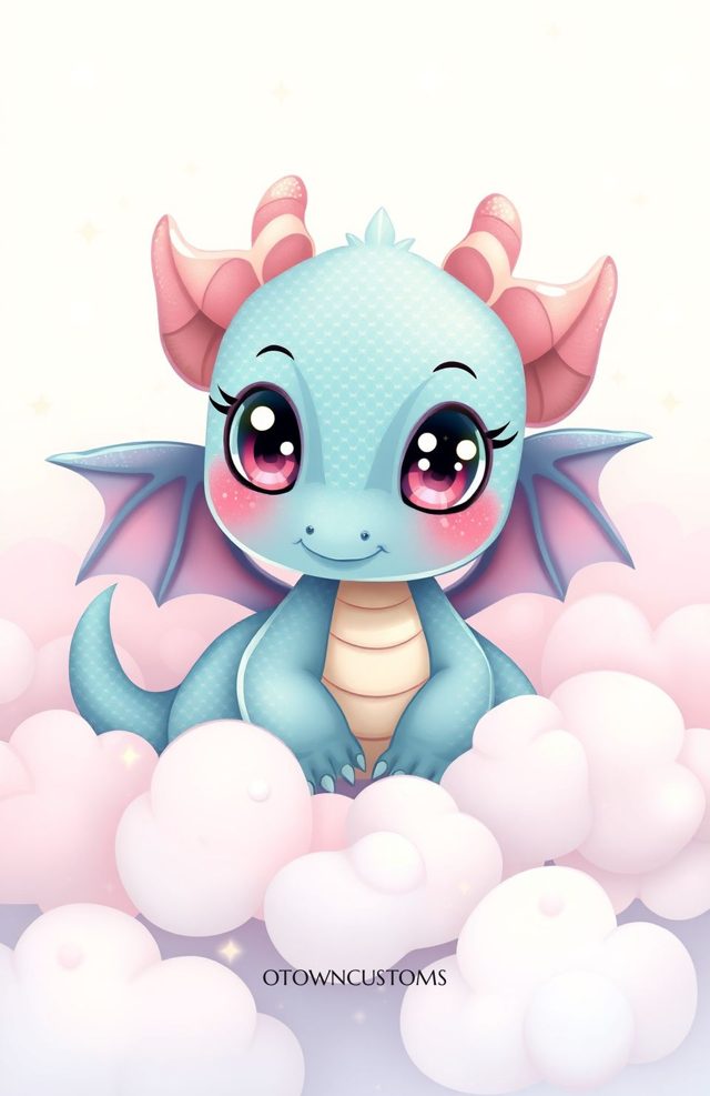 Cute Cartoon Dragon Baby Fantasy
