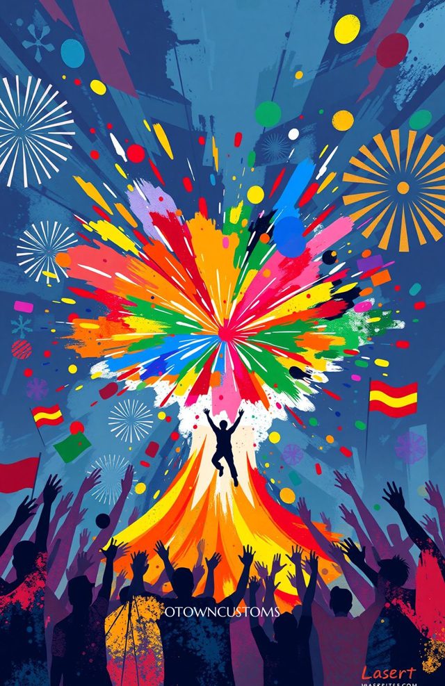 Abstract Explosion Juneteenth Celebration
