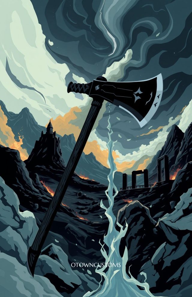Dark Fantasy God of War Axe