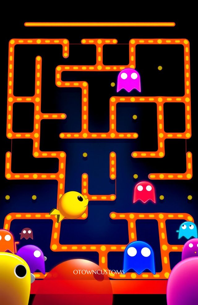 Retro Arcade Classic Pac-Man Maze