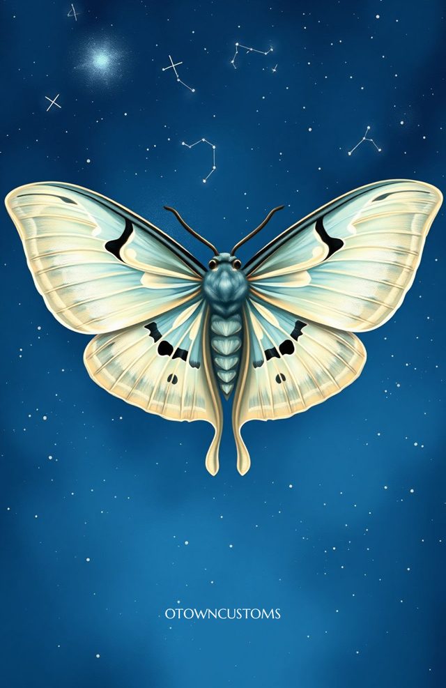 Artistic Celestial Moth Flight