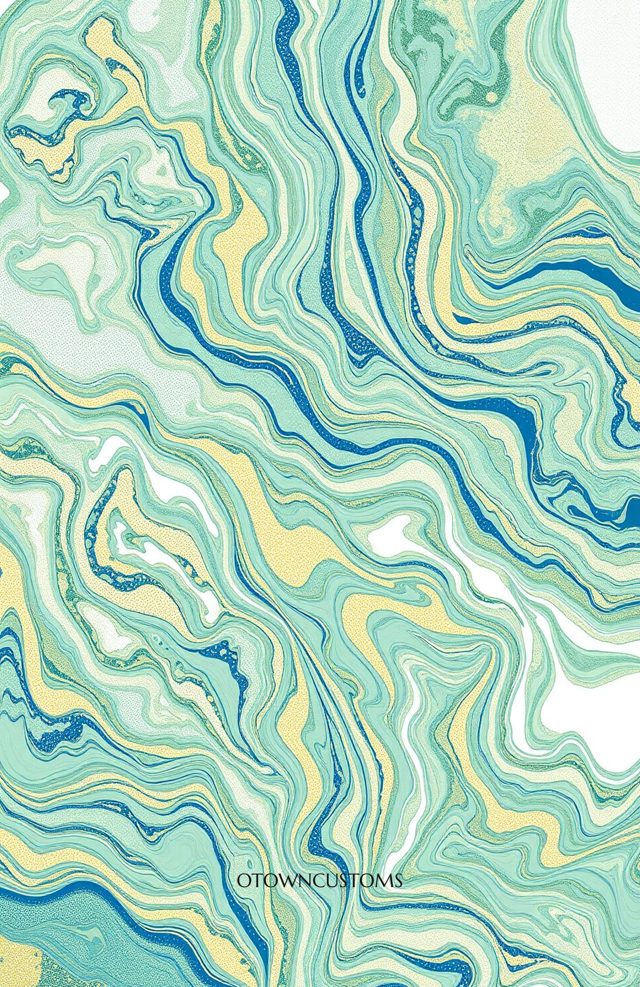 Marbled Abstract Fluid Art