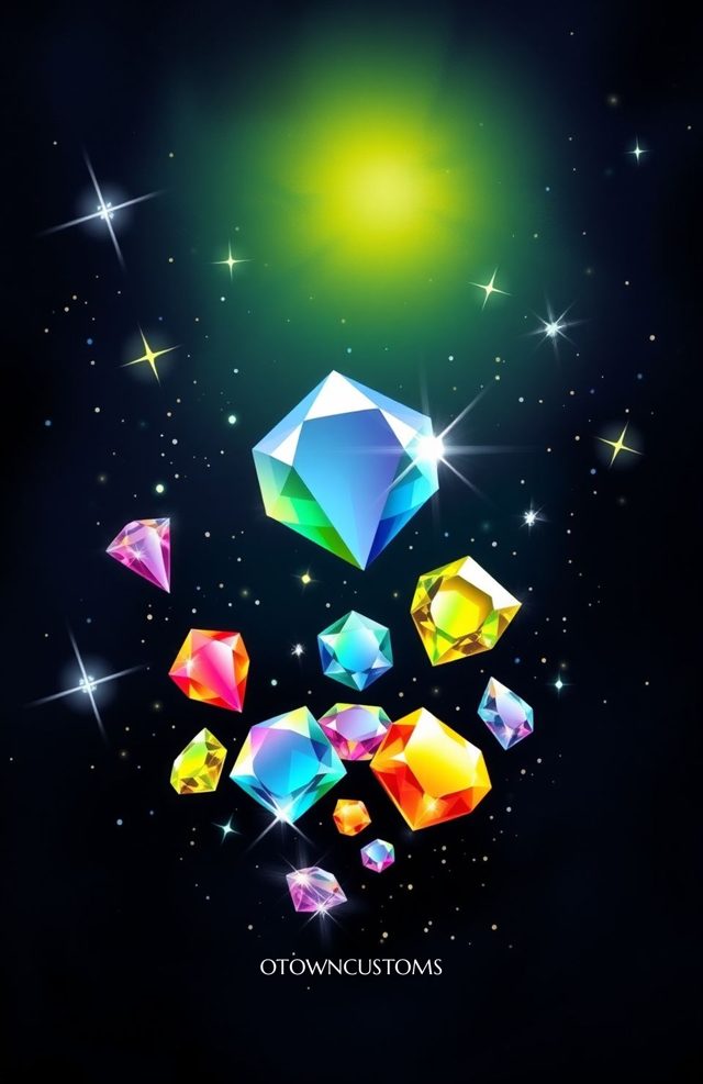 Vibrant Rainbow Gemstone Cluster