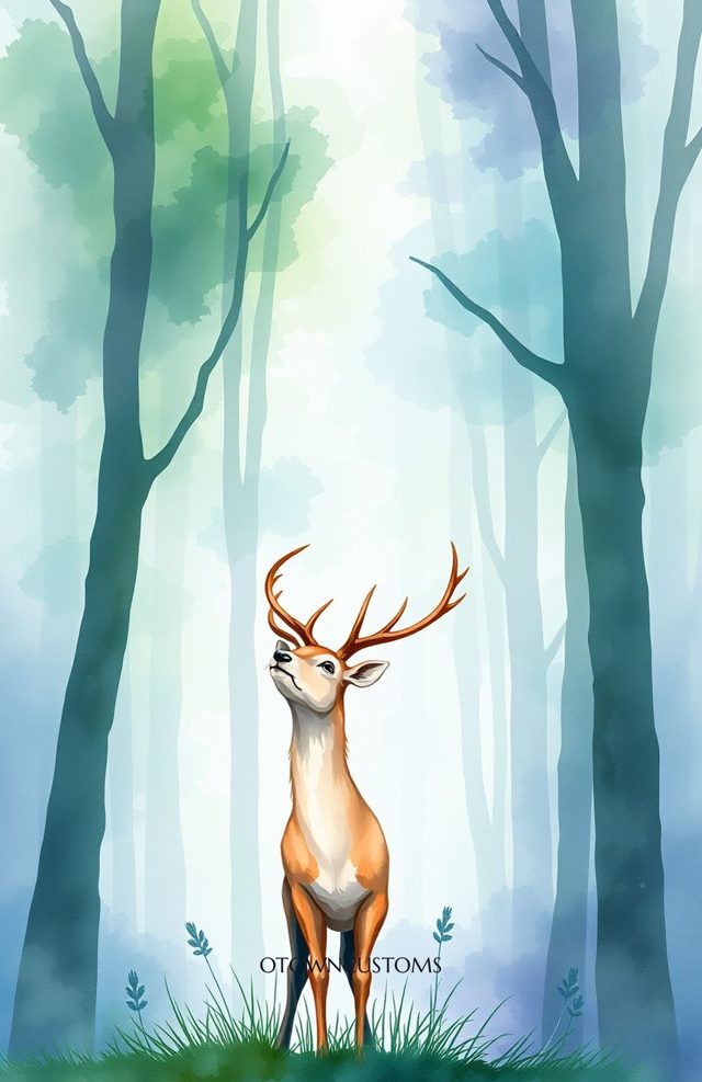 Watercolor Forest Dreamscape