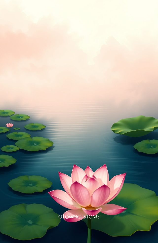 Serene Water Lilies Lotus Pond