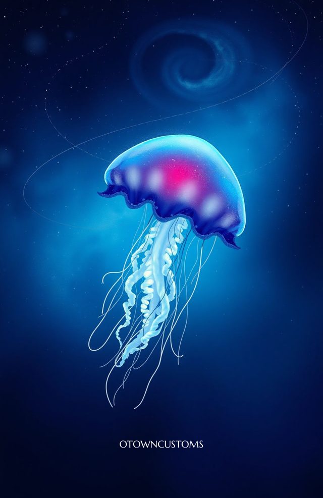 Glowing Ethereal Galactic Jellyfish