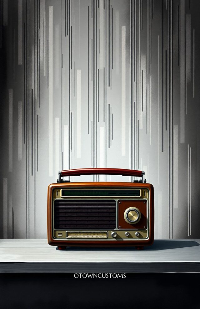 Vintage Radio Static Signal Retro