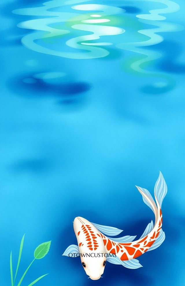 Minimalist Koi Fish Pond