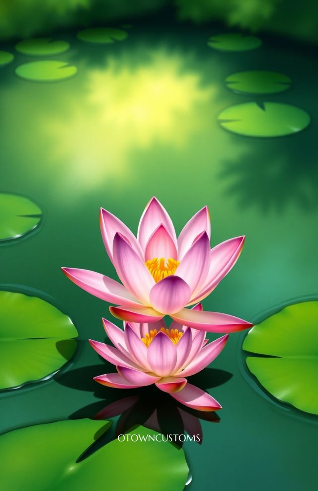 Lush Water Lily Pond