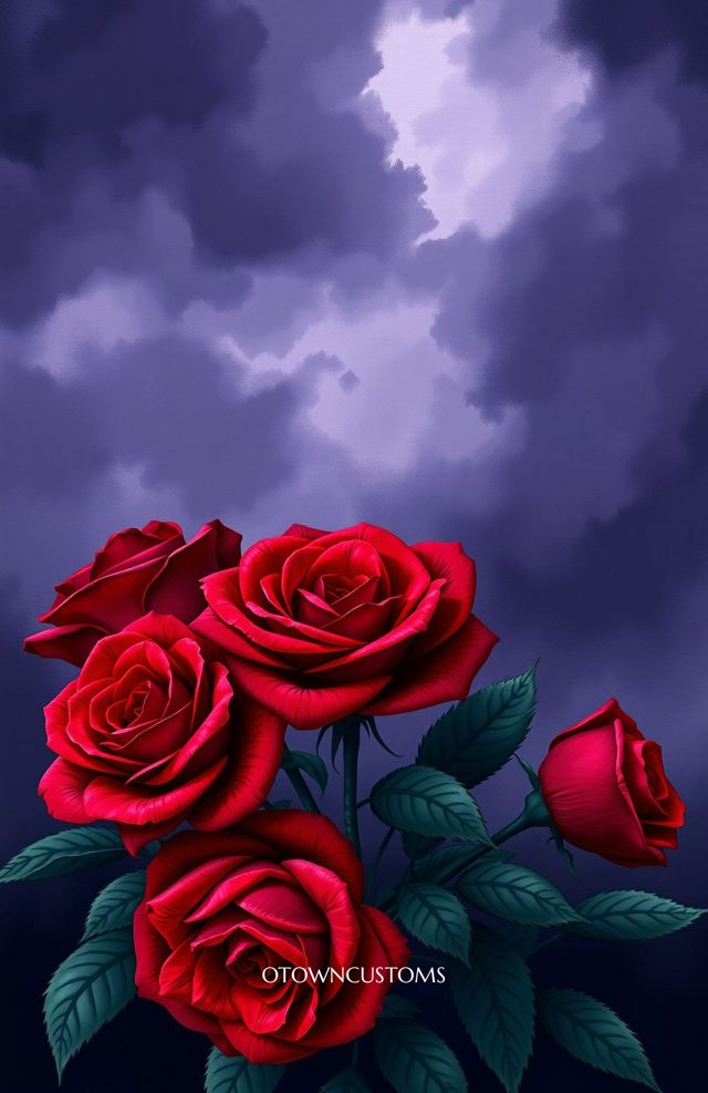 Gothic Rose Dramatic Floral