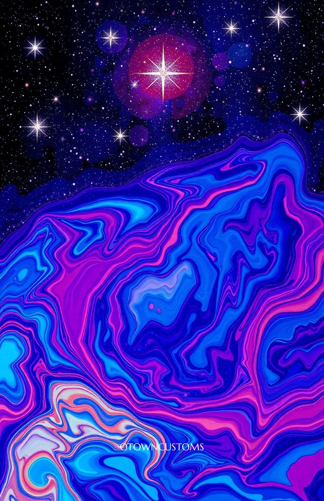 Marble Galaxy Psychedelic