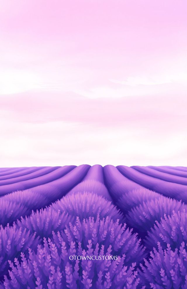 Dreamy Lavender Field Vista
