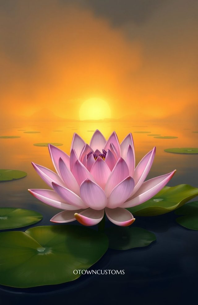 Dreamy Water Lily Pond Serene
