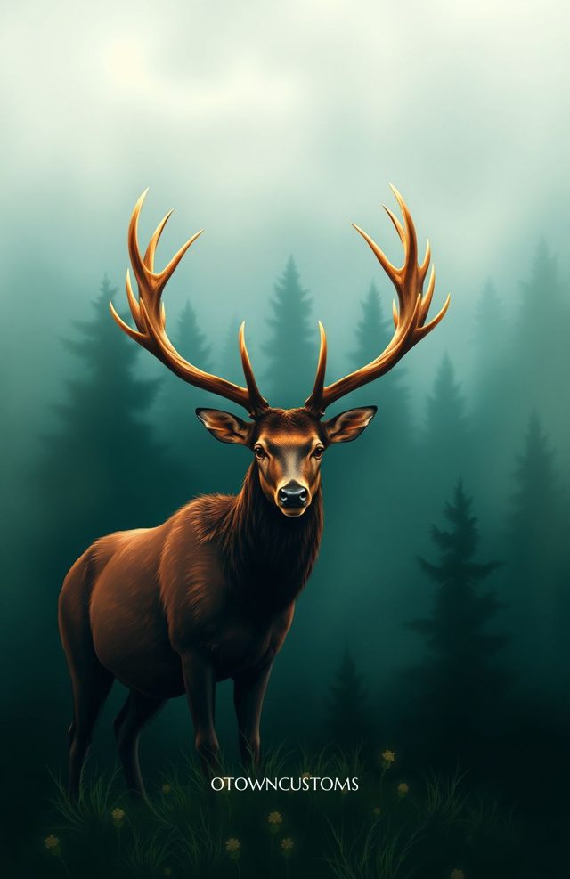 Atmospheric Forest Stag Wildlife
