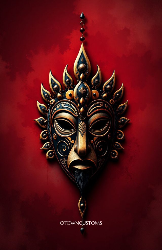 Ornate Tribal Mask Totem