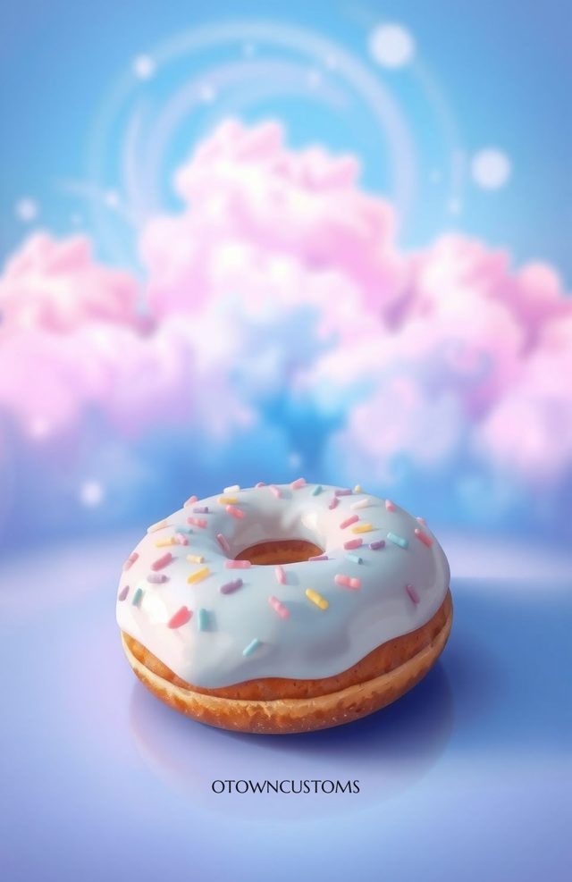 Dreamy Food Donut Sprinkle Swirl