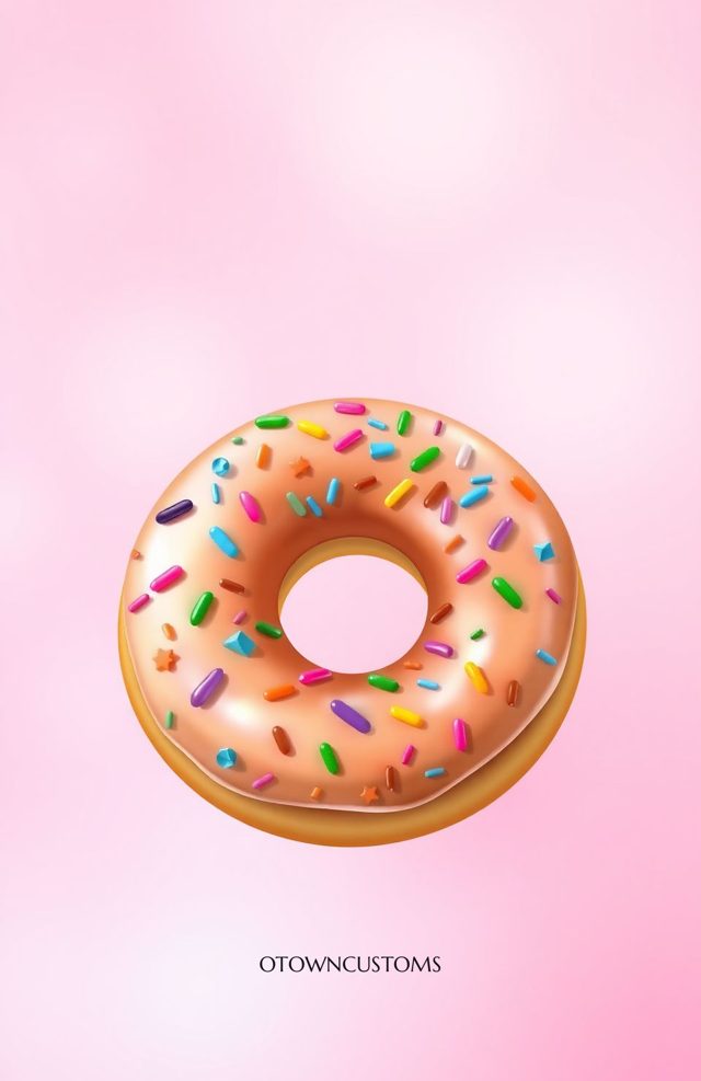 Food Illustration Donut Glaze