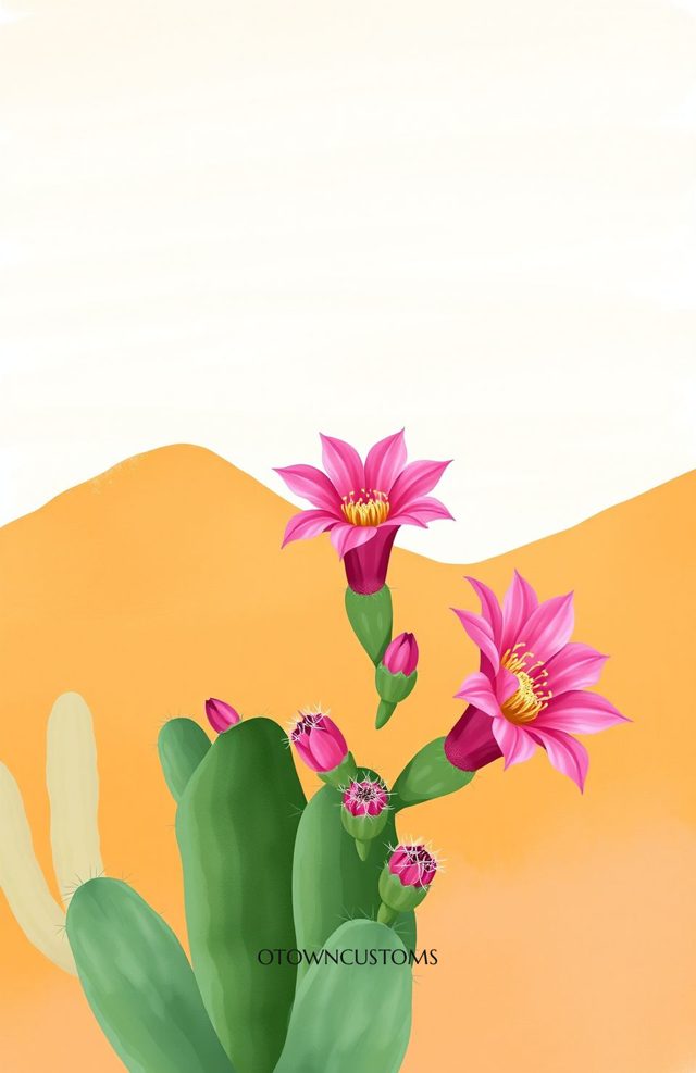 Desert Bloom Cactus Flowers
